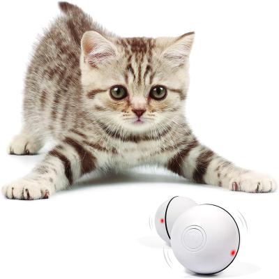 China Amazon Viable Hot Sale Usb Rechargeable Pet Cat Smart Balls Automatic Electronic Cat Toy for sale