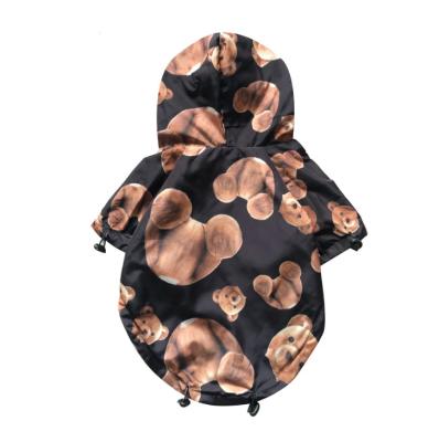 China Wholesale Stocked Fashion Web Celebrity Style Waterproof Windproof Pet Brand Winter Fashion Dog Clothes Luxury for sale