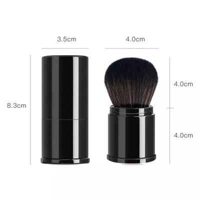 China Angular Blush Pink 1pc Color Professional Makeup Brushes Retractable Blush Foundation Powder Face Eyes Concealer Make Up Brush With Cover for sale