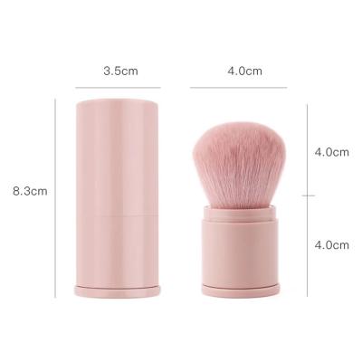 China Angular Blush Professional Makeup Brushes Retractable Blush Foundation Powder Face Eyes Concealer Make Up Brush With Cover for sale