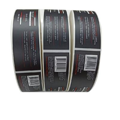 China Custom Waterproof Vinyl Label Hair Gel Use Hygiene Material Hair Care Product Waterproof Adhesive Sticker for sale