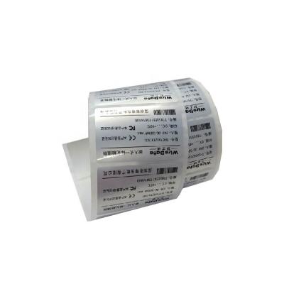 China Waterproof PET Foil Sticker Silver Printing, Adhesive Label Sticker With Foil For Battery Labels Packing for sale