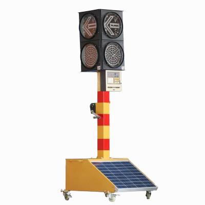 China Want to buy trolley mobile traffic lights solar panel mobile trailer PL-302 for sale