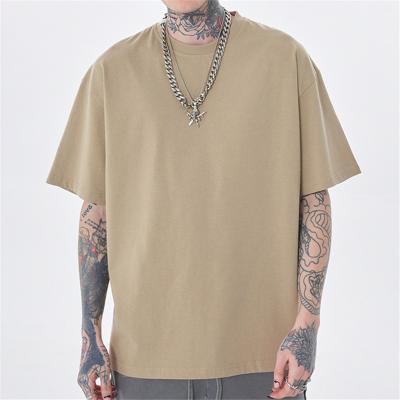 China Anti-wrinkle Custom High Street Unisex Loose Cotton T-shirt for sale