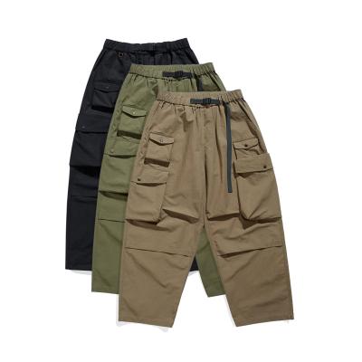 China Other 2023 Summer Pocket Work Cargo Pants Men  Loose Streetwear  Pants  For  Men for sale