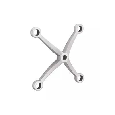 China Modern 304 Stainless Steel Spider Glass Mounting System Glass Spider Glass Facade Fixture for sale