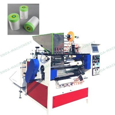 China Hotels pre-taped masking film rewinder for automotive paint sheeting for sale