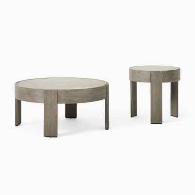 China Teak coffee table patio furniture solid wood side table outdoor teak wood modern outdoor table for sale