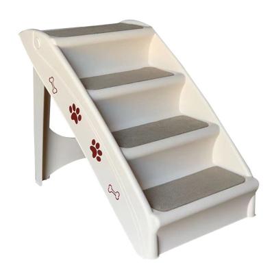 China Hot Sales Travel Folding 4 Steps Design Dog Run Cat Steps Home Or Durable Plastic Stairs Collection Pet Indoor Travel/Outdoor for sale