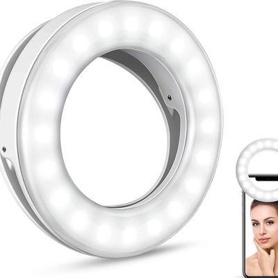 China 2021 New Live Broadcast USB Charge LED Selfie Ring Light For Iphone Extra Lighting Selfie Ring Light Increasing Fill Light For Phones for sale