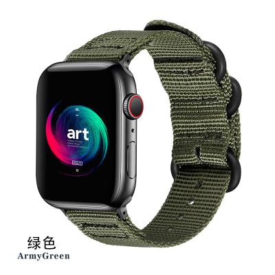 China Comfortable Iwatch 6 strap fits iWatch watch bands instead of canvas nylon woven rings S6/5/4/3/2/1 for men and women for sale