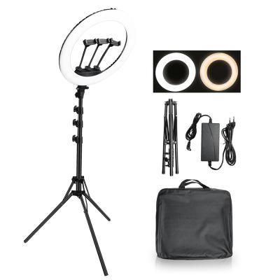 China 18 Inch 45Cm Selfie Ring Light Led Studio Lighting 3200-5600K Ring Lamps With Tripod Stand 210Cm For Visual Ringlight 65W Tzfs0021 for sale