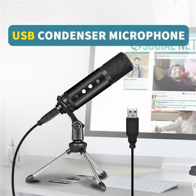 China Professional Headset Microphone USB Microphone Condenser Microphones For PC Computer Laptop Recording Studio Singing Gaming Streaming Mikrofon for sale