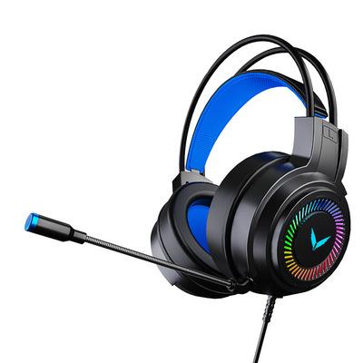 China H&A Earphone Gaming Headsets Gamer Headphones Surround - Headphones USB Microphone PC Laptop Computer Gaming Sound Stereo Lightweight Colorful Light Headset for sale