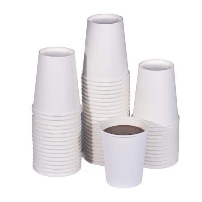 China Disposable Custom Biodegradable 7 9 12oz PLA Coated Disposable Paper Coffee Cup For Hot Drinks for sale