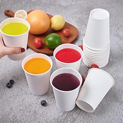 China Hot/Cold Coffee Cup 16oz Waterproof Beverage Disposable Paper Cups For Water Paper Coffee Cups Suitable For Party for sale