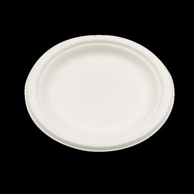 China Disposable Eco-Friendly Disposable Fast Food Dish Eco-Friendly 6 Inch Dinner Dishes Microwavable Round Dishes for sale