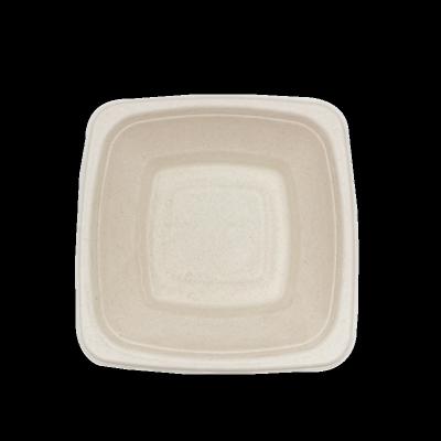 China Disposable 100% Compostable Sugar Cane Fiber Food Container Disposable Fast Food Container 24oz Rolls for sale