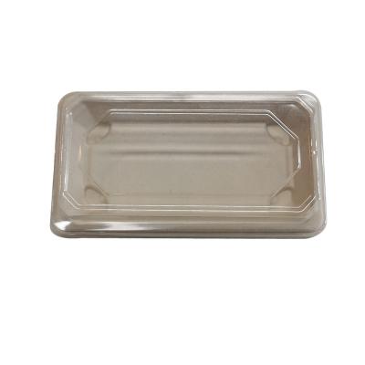 China Best Hot Selling Party Products Minimalist Bagasse Pulp Sugar Cane Trays Fit Biodegradable Sushi Trays for sale