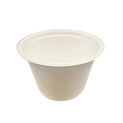 China 2021 4 Ounce Morden Food Containers Dedegradable Hot Luxury Hot Disposable Sugarcane Pulp Sauce Cup for sale