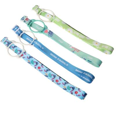 China Polyester OME Wholesale Promotion Adjustable Outdoor Custom Multicolor Bottle Lanyard Long And Short Straps for sale