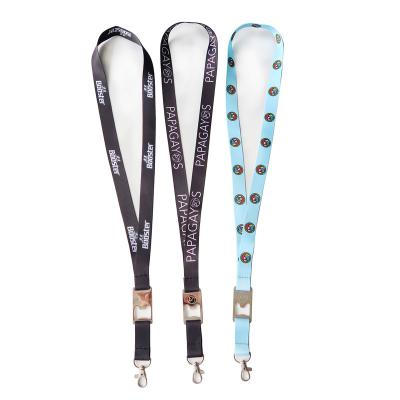 China Fashiontable high quality cartoon printed Lanyard Neck Custom Bottle Opener main chian lanyard for sale