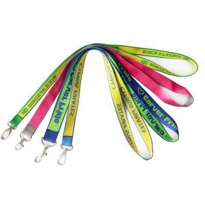 China Fashiontable Lanyard Neck Woven Lanyard With Custom Cheap Color Printed ID Card Badge Holder for sale