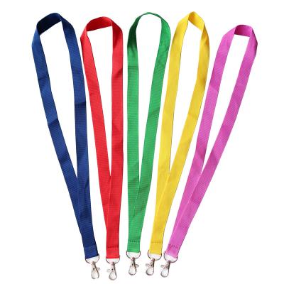 China Wholesale Single Strap Lanyard Printed Polyester Custom Color ID Card Holder Lanyard for sale