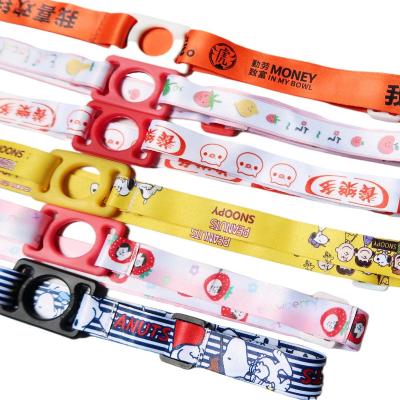 China Promotional Bottle Holder Cartoon Custom Printed Lanyards Bottle Holder Neck Polyester Lanyard for sale