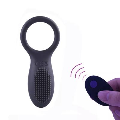 China 10 frequency vibration silicone wireless remote control lock ring for charging male and female sex toys for sale