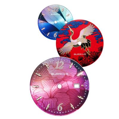 China 3D Printing Custom Hot Selling 3D Printing Watch Dial Sunburst Dial Part Maker Logo Press Model Hot Selling Enamel CD Model Emboss for sale