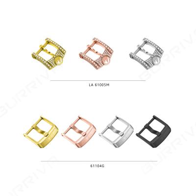 China 316L Steel/304L/Titanium 316L Stainless Steel Watch Pin Clasp Solid Polish Buckle For Wrist Watch Strap Bands OEM/ODM Design Logo Color Factory Direct for sale