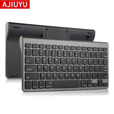 China New Universal Wireless BT Portable Slim Wireless Keyboard 78 Keys With Bracket for sale