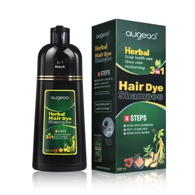 China Wholesale Custom Ginseng Hair Dye Shampoo Normal Hair Dye Shampoo No Ammonia Healthy Hair Dye Shampoo for sale