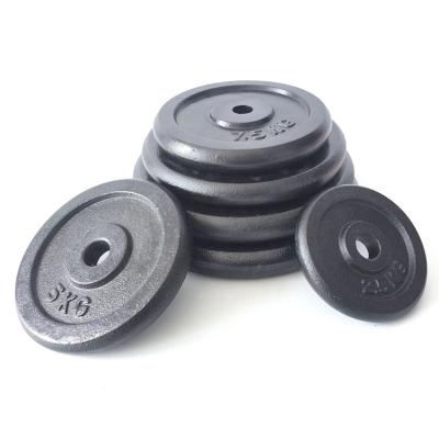 China Fitness Center Cast Iron Weight Plate In Gray And Black With Customized LOGO for sale