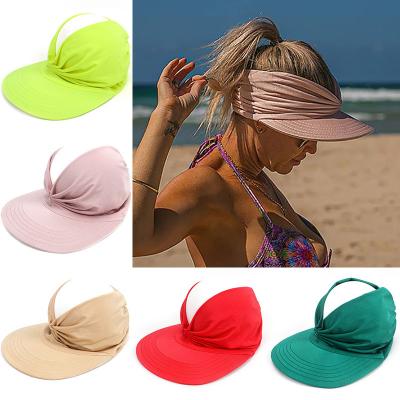 China Wholesale 2022 new style spring hat female European and American sunbonnet and summer beach female UV resistant elastic clear for sale