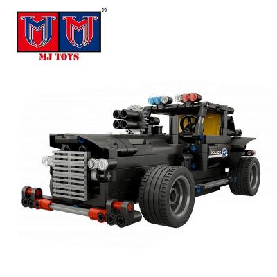 China RC Hobby Small Particle Set Block Model Car Command Vehicle City Police Team With 464 Pcs for sale