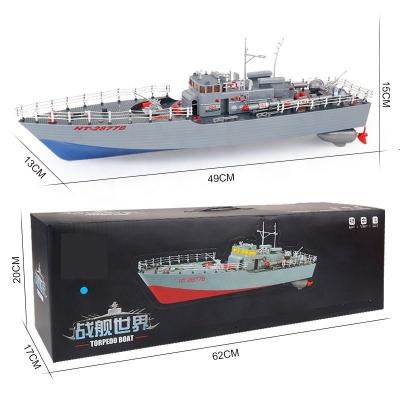 China Patented 1:115 high speed rc boat waterproof appearance design for kids adult electric racing battleship toys with 2.4g remote control rtr for sale