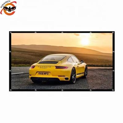 China 60 72 84 100 120 Wall Mounted 150 Inch 16:9 4:3 Portable Folded Projector Screen for sale