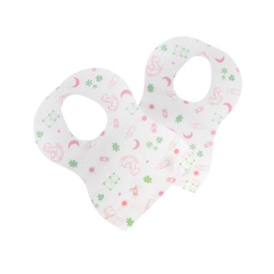 China WD02-07 ARIES baby bandFashion disposable non-moving snap printing disposable waterproof baby bibs cotton baby bandana portable drool bibs for sale