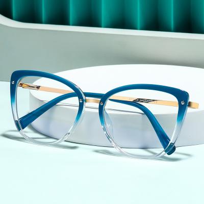 China Environmental Friendly NWOGLSS 2076 Plastic Glasses Frame Blue Light Anti Blocking Glasses for sale