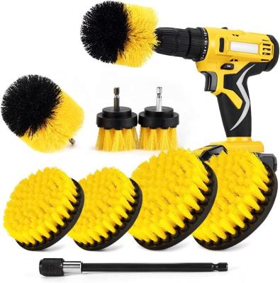 China Sustainable Drill Brush Attachments Set Power Cleaning Scrub Brush,All Purpose Drill Brushes with Extend Long Attachment for Bathroom for sale