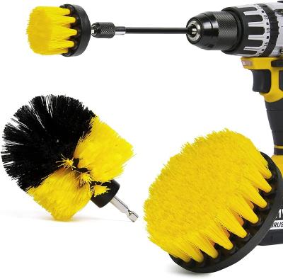 China Sustainable 4 Pack Drill Brush Attachment Set multiple use cleaning brush top for sale