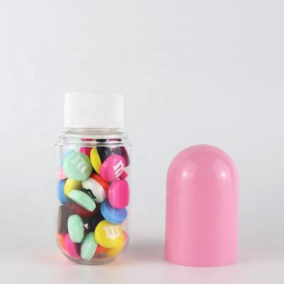 China Atomize perfume 60ml Capsule plastic bottle Macaron Color candy bottle container for sale