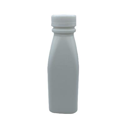 China Beverage Packaging HDPE 330ml milk bottle White milk drink bottle with temper evident lid for sale