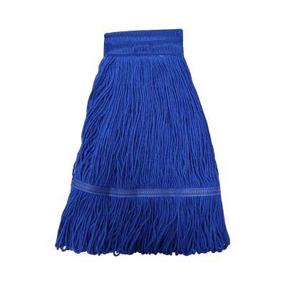 China 2023 North American Market Economical Viable Janitor Blend And Loop End Trimming End Cotton Yarn Broom Finishing Head For Floor Cleaning for sale