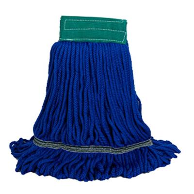 China Durable Hot Selling Blue Eco Friendly Washable Microfiber Mops Main Replacement For Industrial Commercial Floor Cleaning for sale