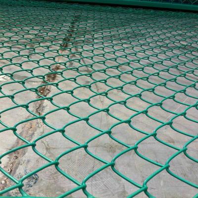 China Garden Fence PVC Coated Chain Link Fence Wholesale Used Green Chain Link Fence For Sale for sale