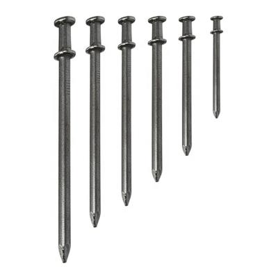 China Good Flat Price Bright Duplex Nails Galvanized Double Head Nail Duplex Nail for sale