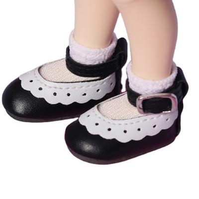 China Mini Toy Shoes For 1/6 BJD Doll Leather Trim Shoes Toy Mini Doll Shoes Doll Accessories WX6-22 For 1/6 YOSD Body for sale